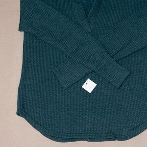 Ultra Flirt Teal Knit Top